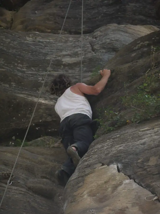 Brian Rock Climbing in Manali