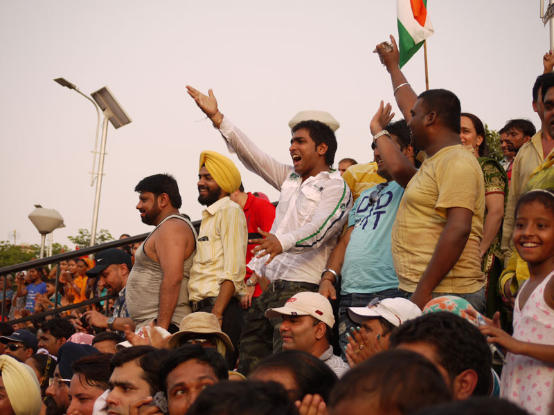 Excitable, patriotic Indians, Wagah