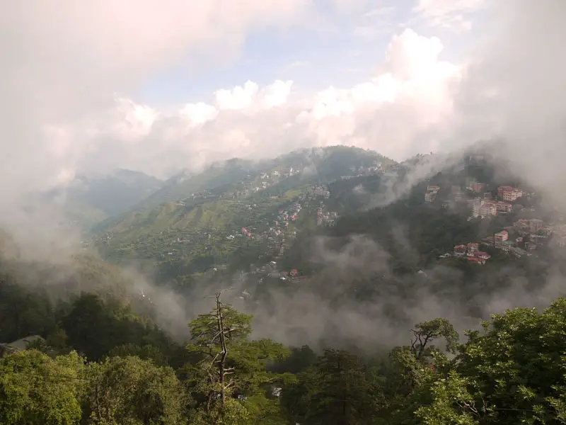 Shimla through the clouds