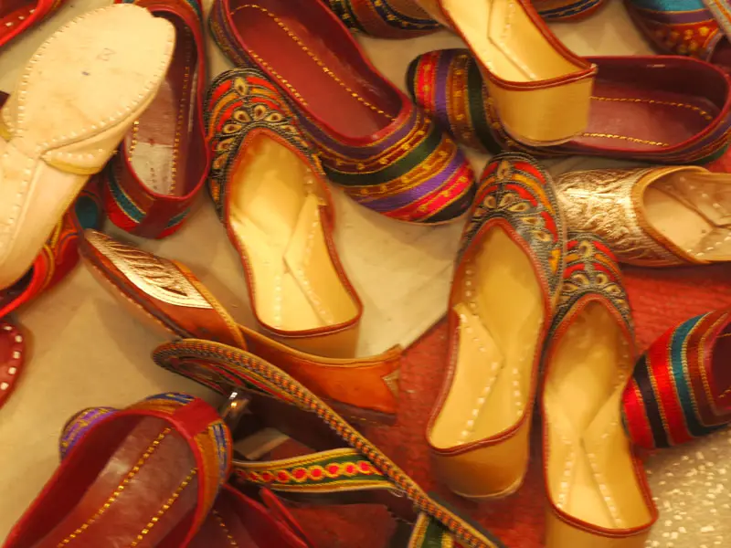 Jutti; traditional Rajasthani/Punjabi footwear, Jaipur