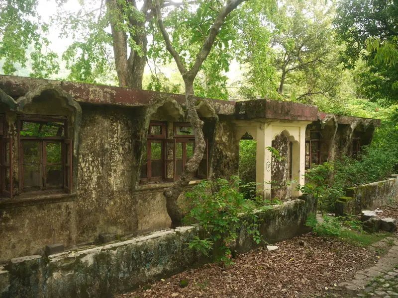 The room at the ashram where The Beatles wrote songs for the White Album, Rishikesh