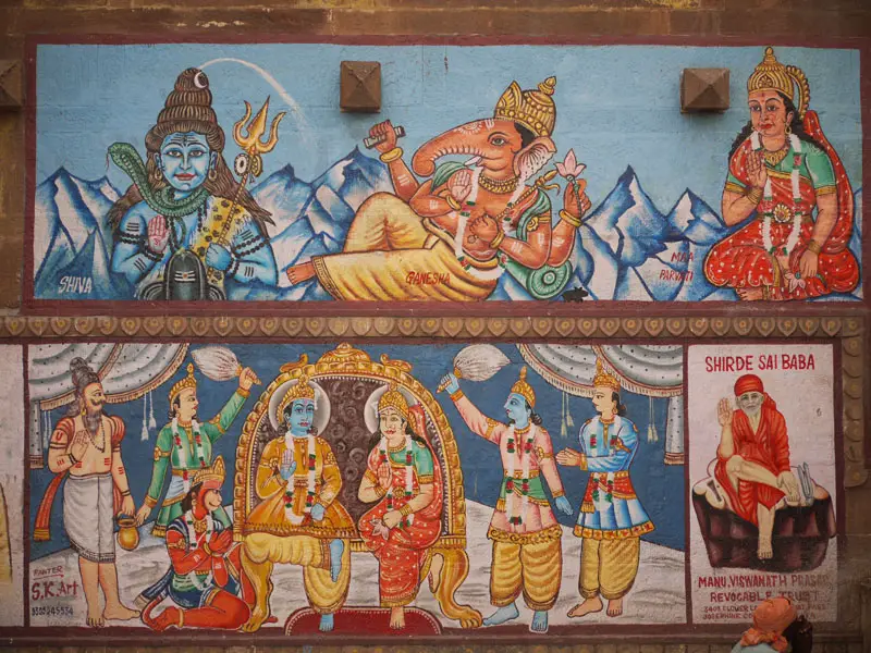 Hindu murals, Varanasi