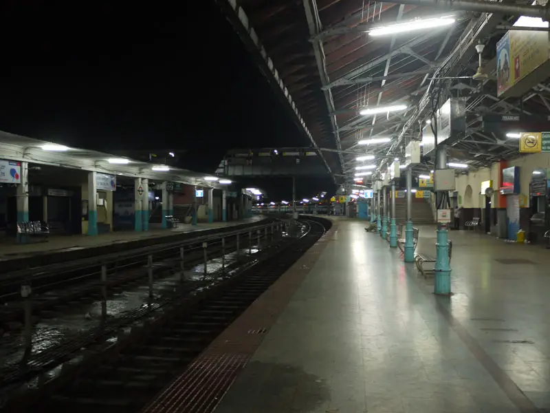 A very quiet Mysore Train Station