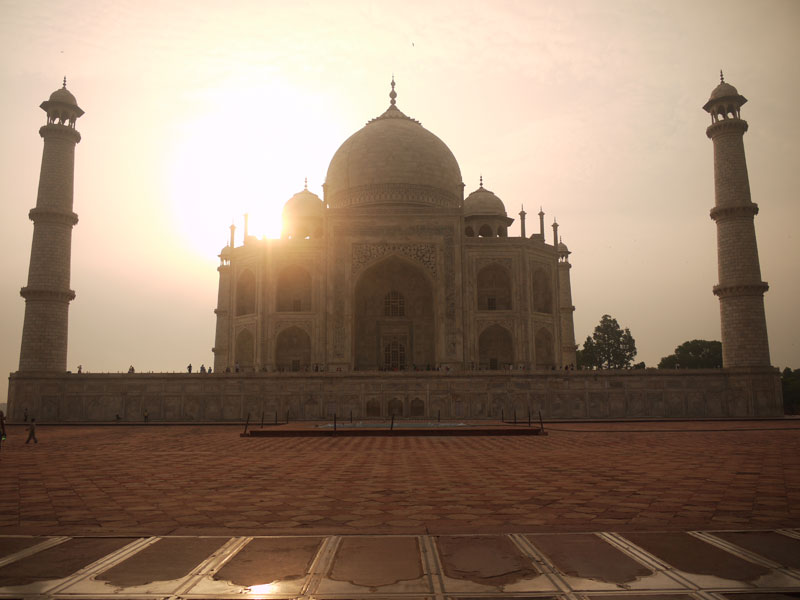 Sunrise over the Taj Mahal