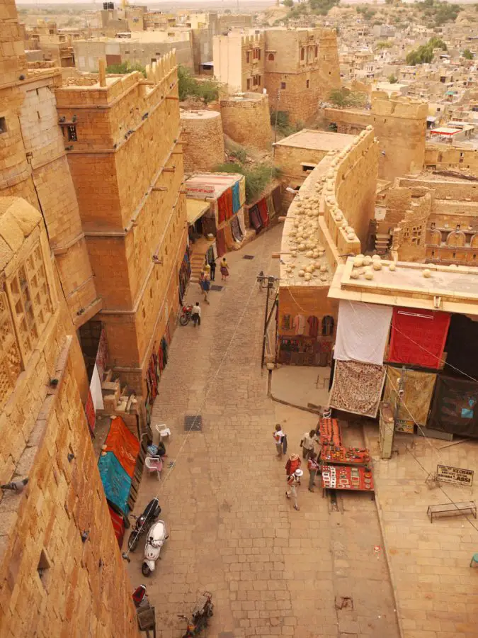 The streets around Jaisalmer Fort, Jaisalmer