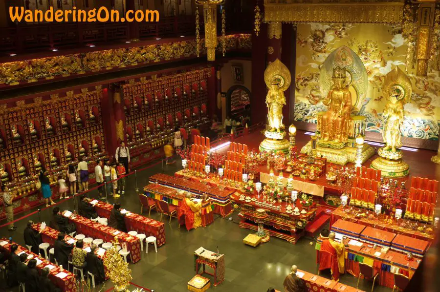 Inside the Buddha Tooth Relic Temple, Singapore