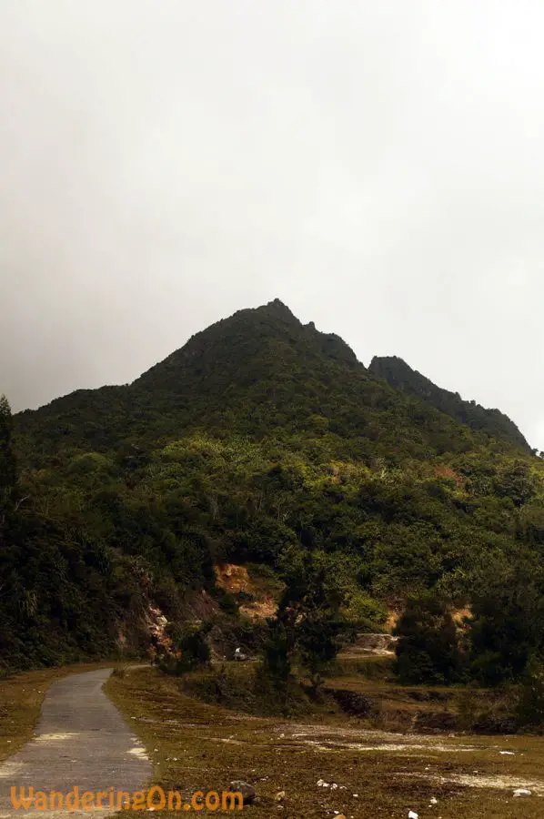 The peak of Gunung Sibayak, Western Sumatra