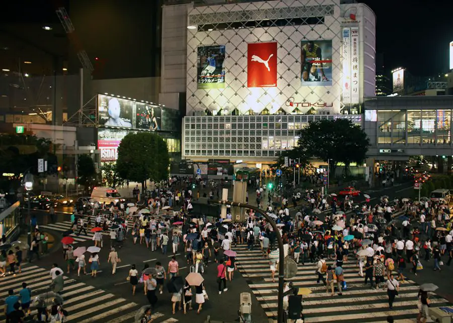 The infamous Shibuya Crossing, Tokyo, Japan