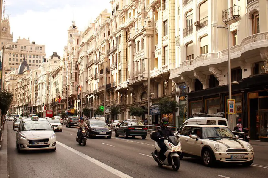 Typical Street Scene in Madrid - 5 days in Madrid