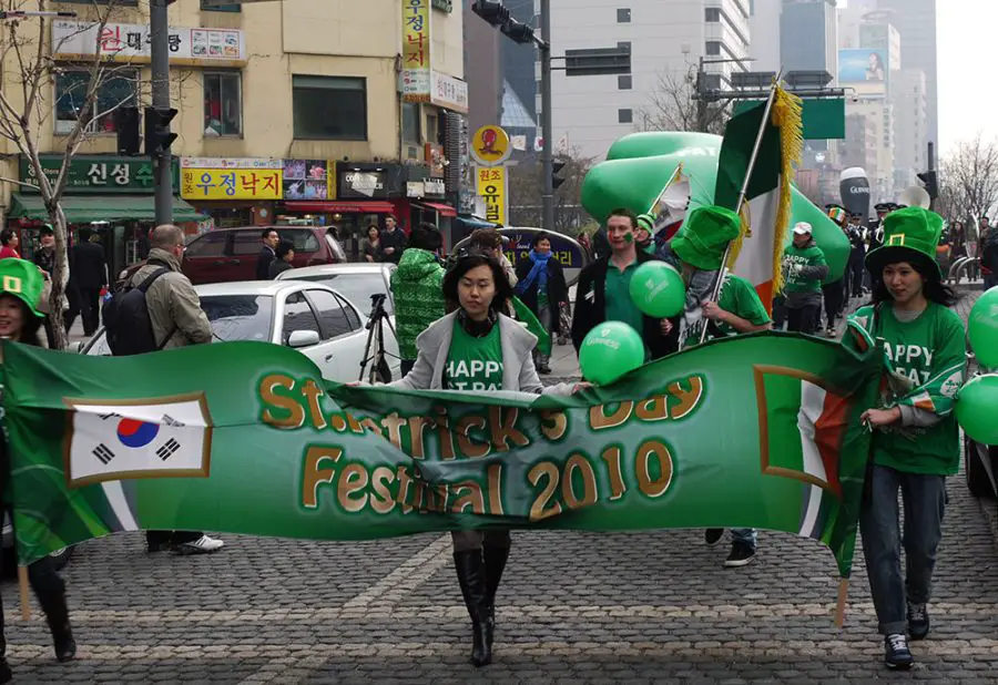 St. Patrick's Day parade and celebrations in Seoul, South Korea