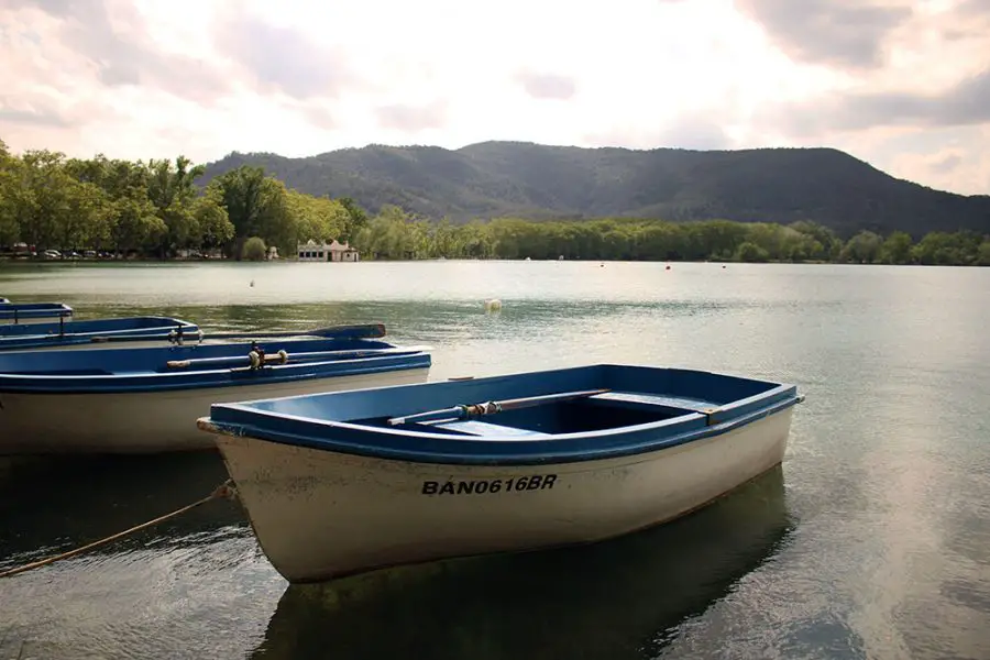 Boats On Banyoles Lake 