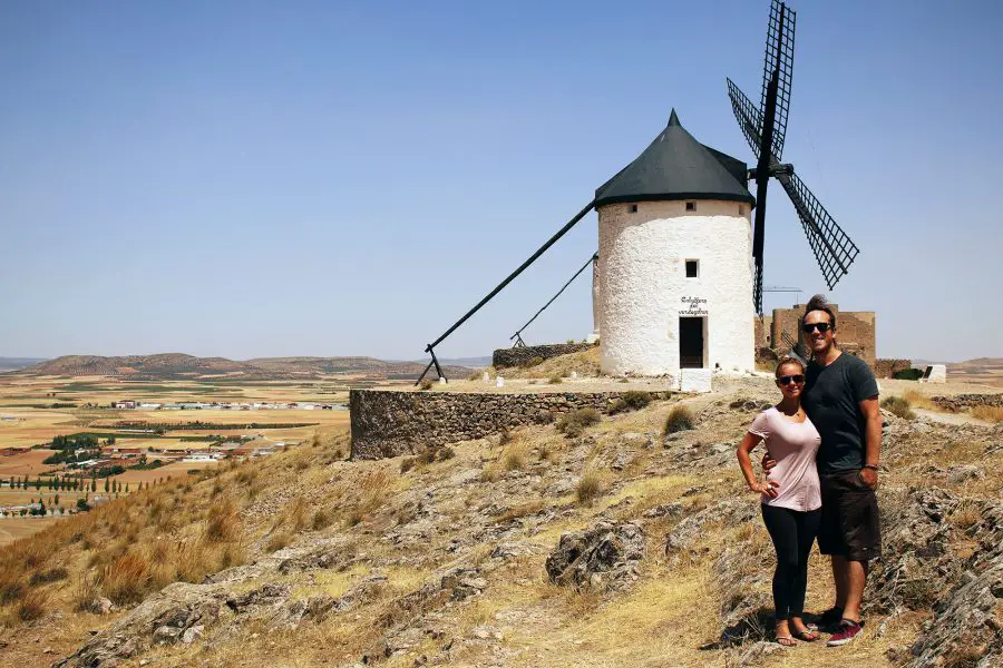 Enjoying the luxuries of group travel at the windmills of La Mancha 