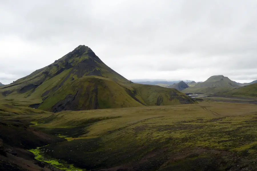 Section of the Laugavegur trek, Iceland
