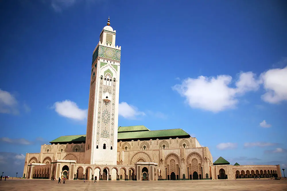 photos of Morocco | Hassan II Mosque in Casablanca is the largest mosque in Morocco and has the tallest minaret in the world.