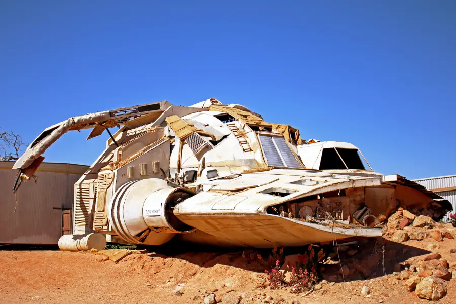 Spaceship in Coober Pedy from cult film 'Pitch Black'