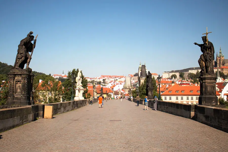 Charles Bridge with hardly anyone else around, one of the Best Free Things To Do In Prague, what to see in Prague, Prague on a budget