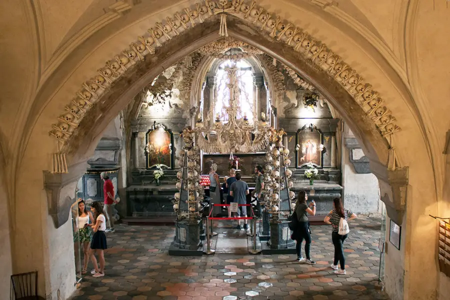 The interior of Sedlec Ossuary | Prague's Church of Bones