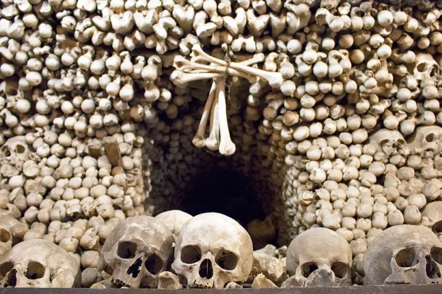 Skulls and bones galore await at Sedlec Ossuary, Kutna Hora's infamous bone church | A day trip from Prague to Kutna Hora bone church