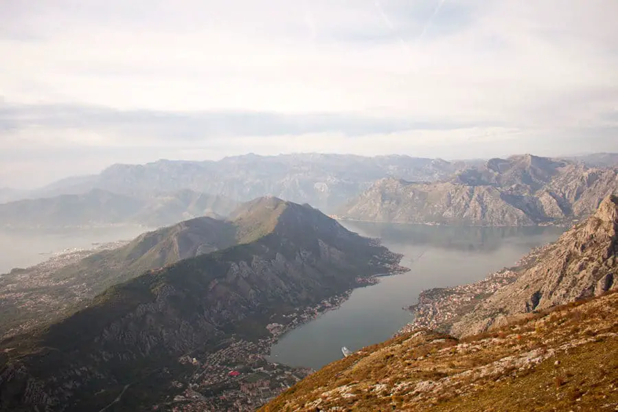 Stunning views over the UNESCO Bay Of Kotor | things to do in Kotor in one day