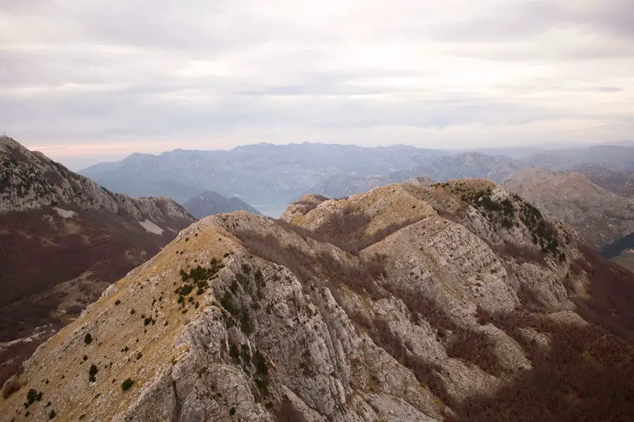 The mountains of Lovćen National Park near Kotor | What to do in Kotor