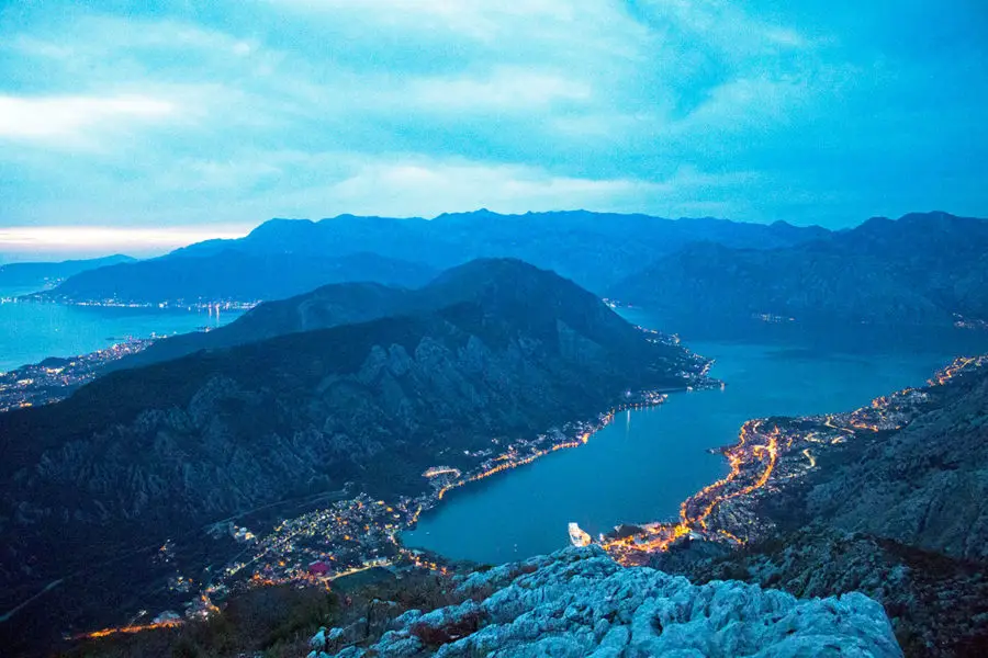 The Bay takes on a different vibe one the sun goes down | see the bay of Kotor after dark | Kotor must see